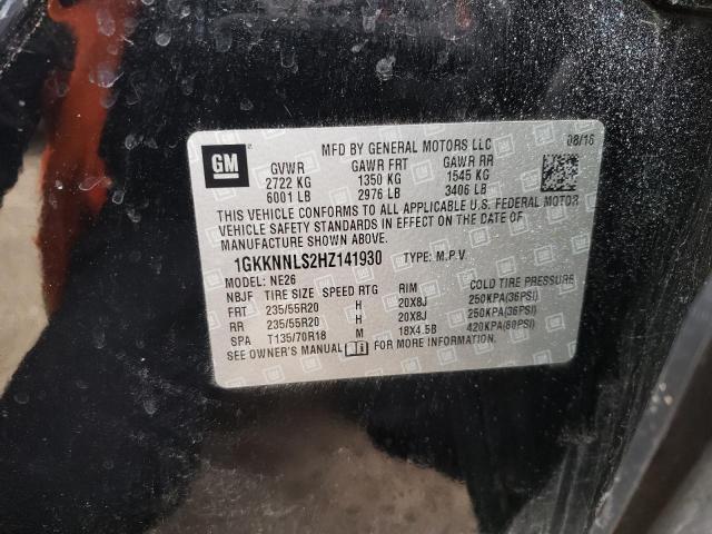 Photo 14 from auction – 2017 GMC ACADIA SLT with VIN 1GKKNNLS2HZ141930