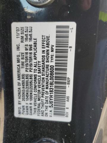 Photo 14 from auction – 2008 HONDA ELEMENT LX with VIN 5J6YH18318L008600