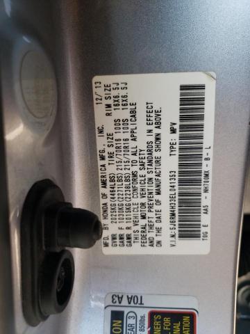 Photo 12 from auction – 2014 HONDA CR-V LX with VIN 5J6RM4H33EL041353