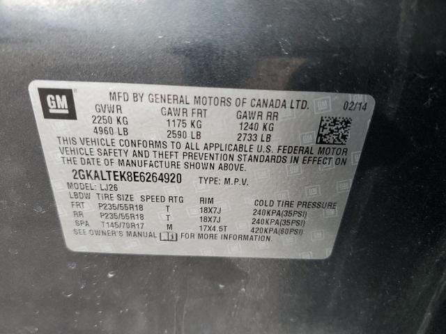Foto 13 de la subasta – 2014 GMC TERRAIN SL con VIN 2GKALTEK8E6264920