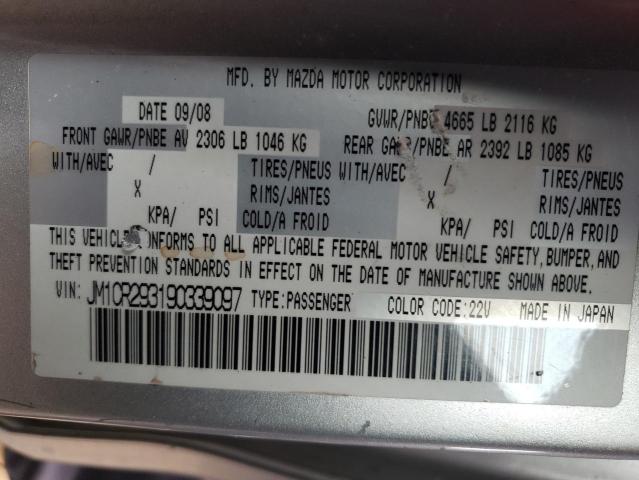 Photo 14 from auction – 2009 MAZDA 5 with VIN JM1CR293190339097