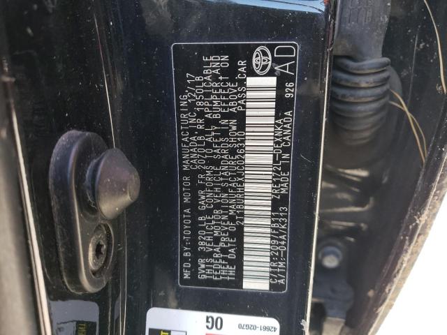 Photo 12 from auction – 2018 TOYOTA COROLLA L with VIN 2T1BURHEXJC026310