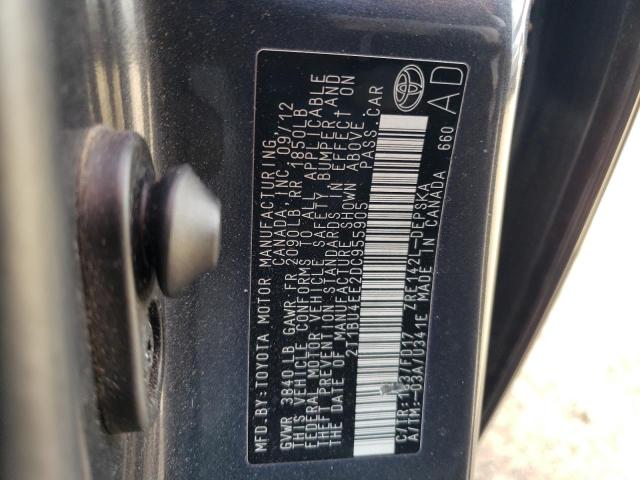 Photo 12 from auction – 2013 TOYOTA COROLLA BA with VIN 2T1BU4EE2DC955905