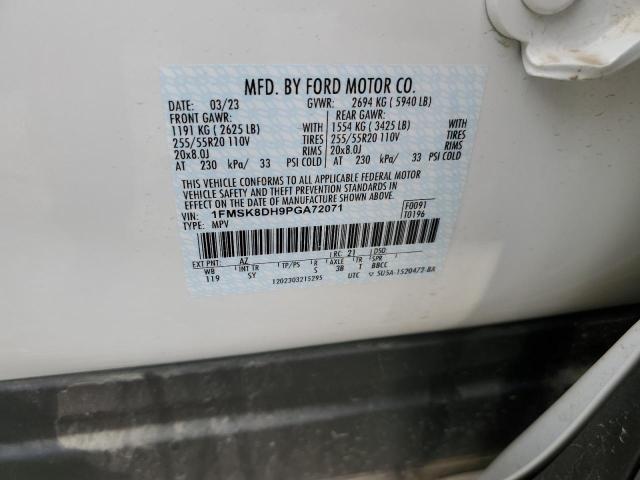 Photo 13 from auction – 2023 FORD EXPLORER X with VIN 1FMSK8DH9PGA72071