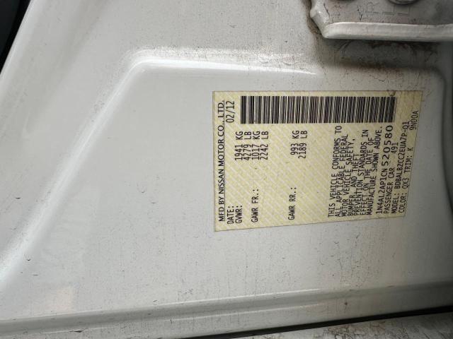 Photo 10 from auction – 2012 NISSAN ALTIMA BAS with VIN 1N4AL2AP1CN520580