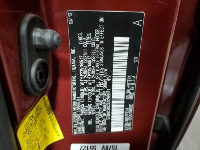 Photo 14 from auction – 2013 TOYOTA SIENNA LE with VIN 5TDKK3DC0DS299971
