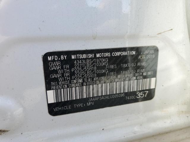 Photo 14 from auction – 2020 MITSUBISHI OUTLANDER with VIN JA4AP3AU4LU005096