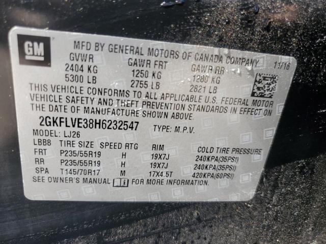 Photo 14 from auction – 2017 GMC TERRAIN DE with VIN 2GKFLVE38H6232547