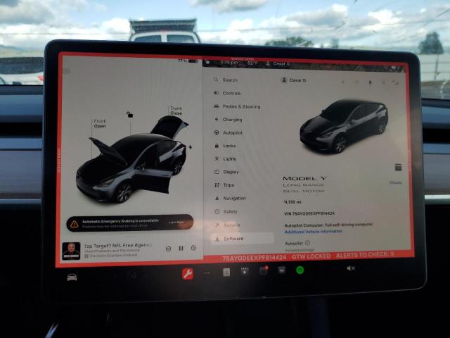 Photo 9 from auction – 2023 TESLA MODEL Y with VIN 7SAYGDEEXPF814424