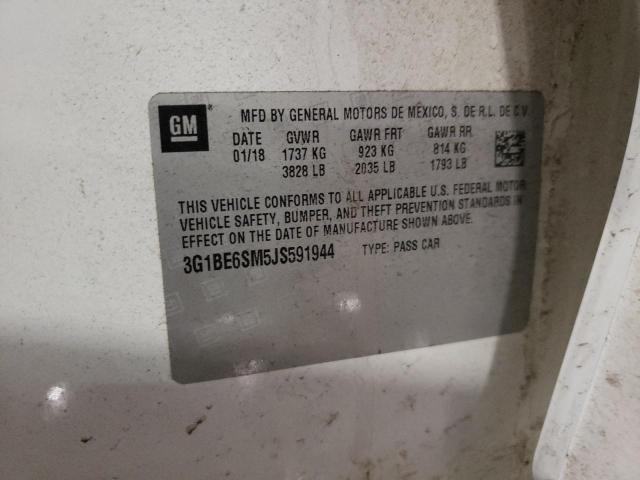 Photo 12 from auction – 2018 CHEVROLET CRUZE LT with VIN 3G1BE6SM5JS591944