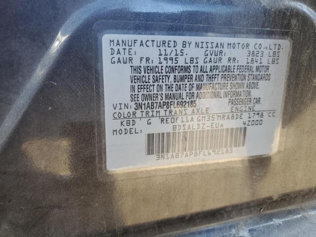 Photo 12 from auction – 2015 NISSAN SENTRA S with VIN 3N1AB7AP8FL692185