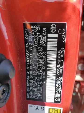 Photo 12 from auction – 2017 TOYOTA PRIUS with VIN JTDKARFU2H3528136