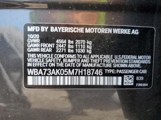 Photo 12 from auction – 2021 BMW 228XI with VIN WBA73AK05M7H18746