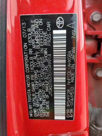 Photo 13 from auction – 2013 TOYOTA PRIUS C with VIN JTDKDTB37D1049914