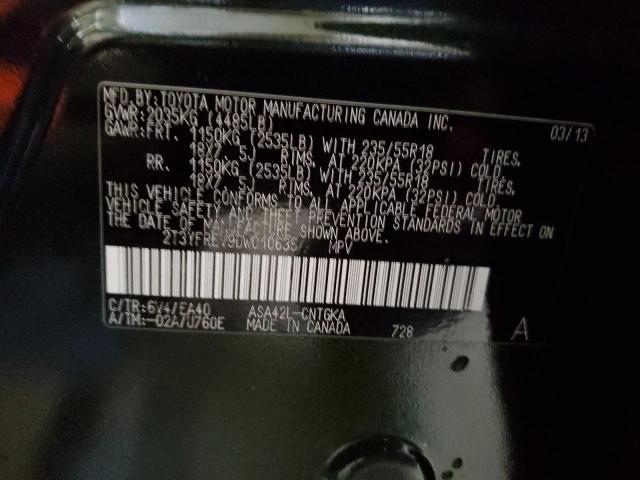 Photo 13 from auction – 2013 TOYOTA RAV4 LIMIT with VIN 2T3YFREV9DW010635