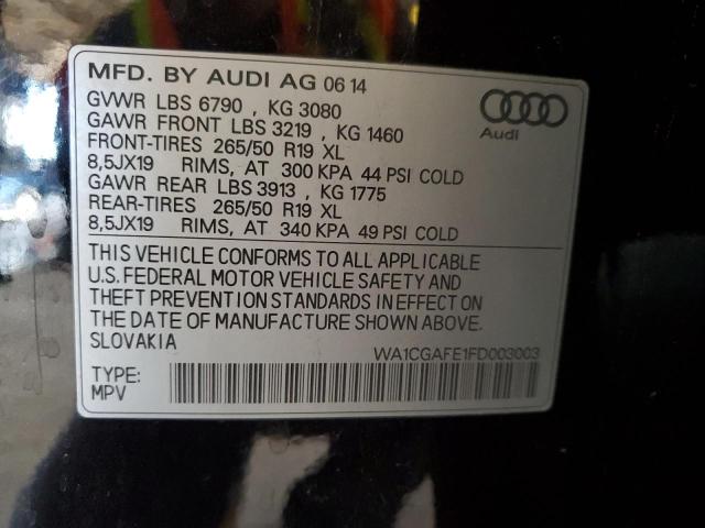 Photo 14 from auction – 2015 AUDI Q7 PREMIUM with VIN WA1CGAFE1FD003003