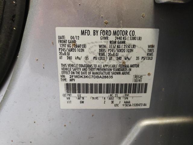 Photo 13 from auction – 2013 FORD EDGE LIMIT with VIN 2FMDK3KC7DBA28835