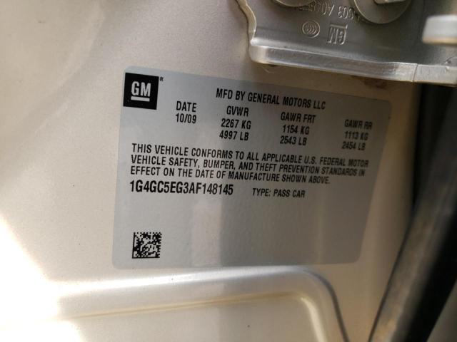 Photo 12 from auction – 2010 BUICK LACROSSE C with VIN 1G4GC5EG3AF148145