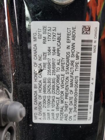 Photo 12 from auction – 2017 HONDA CR-V with VIN 2HKRW6H30HH204075