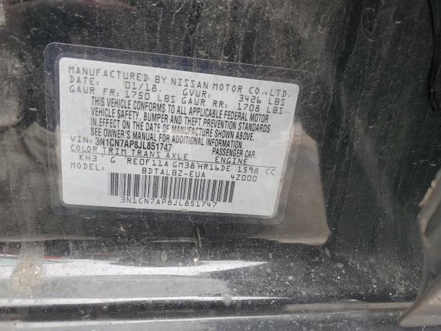 Photo 12 from auction – 2018 NISSAN VERSA S with VIN 3N1CN7AP8JL851747