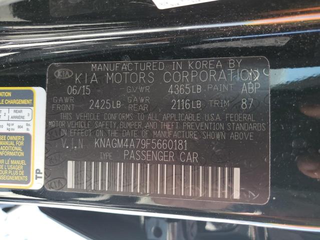 Photo 13 from auction – 2015 KIA OPTIMA LX with VIN KNAGM4A79F5660181