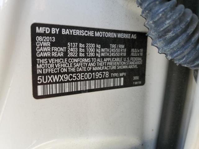 Photo 13 from auction – 2014 BMW X3 XDRIVE2 with VIN 5UXWX9C53E0D19578