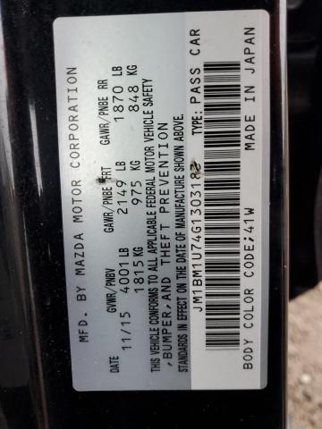 Photo 13 from auction – 2016 MAZDA 3 SPORT with VIN JM1BM1U74G1303183