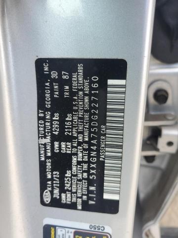 Photo 13 from auction – 2013 KIA OPTIMA EX with VIN 5XXGN4A75DG227160