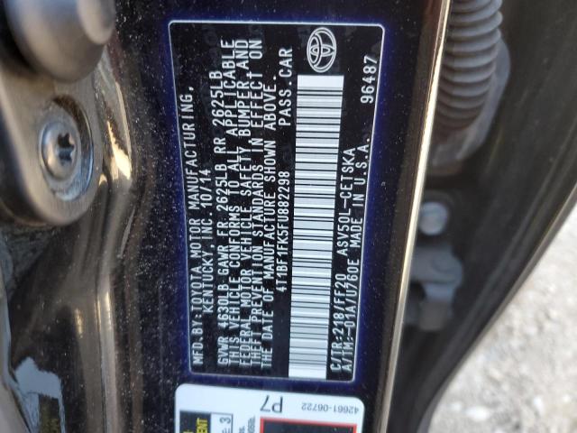 Photo 12 from auction – 2015 TOYOTA CAMRY LE with VIN 4T1BF1FK5FU882298