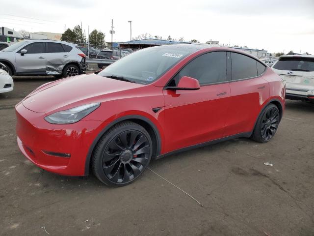 TESLA MODEL Y 2022 with VIN 7SAYGDEF0NF468079 - Photo from auction