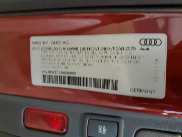 Photo 13 from auction – 2018 AUDI A5 PREMIUM with VIN WAUBNCF51JA005988