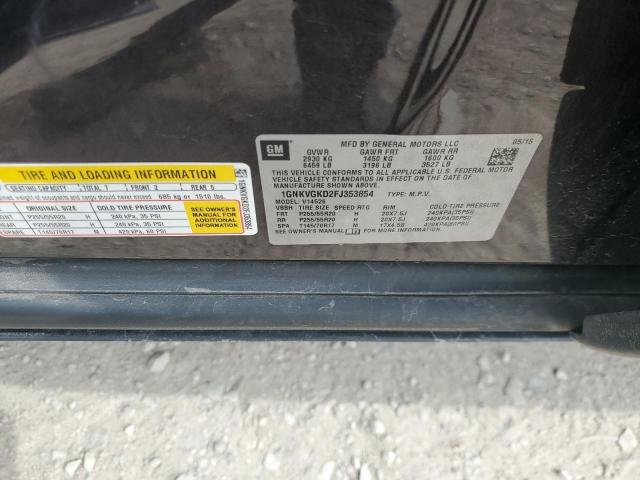 Photo 12 from auction – 2015 CHEVROLET TRAVERSE L with VIN 1GNKVGKD2FJ353854