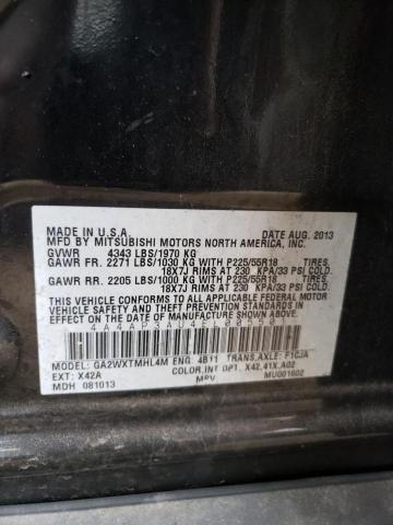Photo 14 from auction – 2014 MITSUBISHI OUTLANDER with VIN 4A4AP3AU4EE005501
