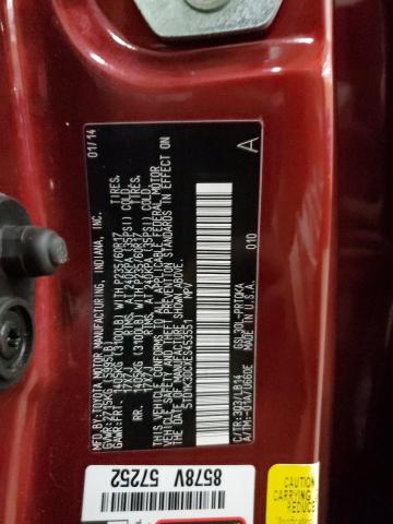 Photo 14 from auction – 2014 TOYOTA SIENNA XLE with VIN 5TDYK3DCXES453551