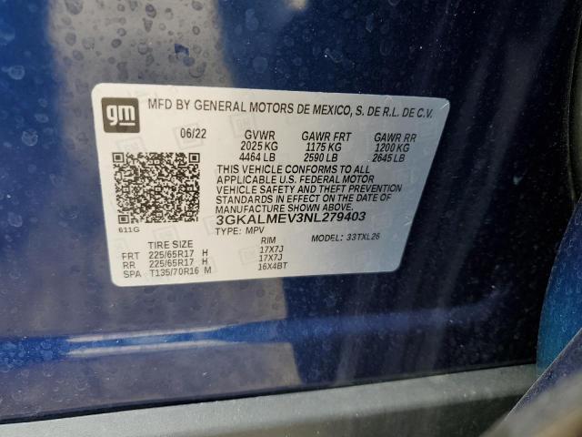 Photo 12 from auction – 2022 GMC TERRAIN SL with VIN 3GKALMEV3NL279403
