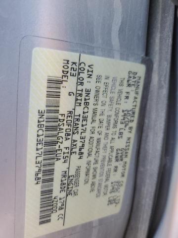 Photo 13 from auction – 2007 NISSAN VERSA S with VIN 3N1BC13E17L379684
