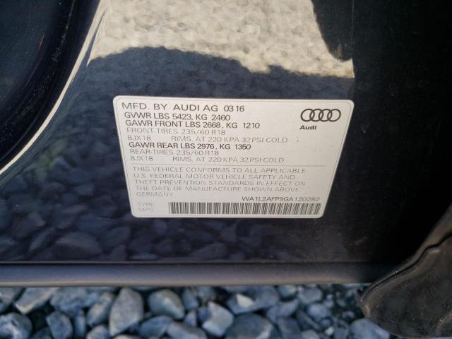 Photo 14 from auction – 2016 AUDI Q5 PREMIUM with VIN WA1L2AFP9GA120282