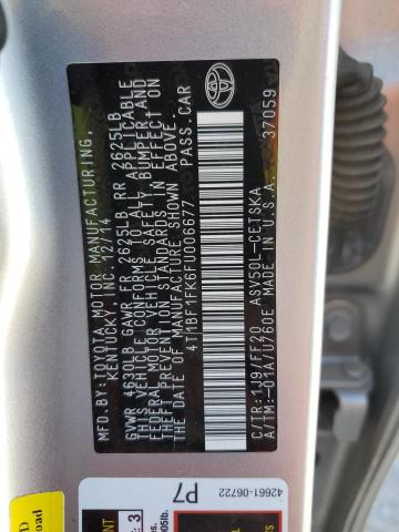 Photo 12 from auction – 2015 TOYOTA CAMRY LE with VIN 4T1BF1FK6FU006677