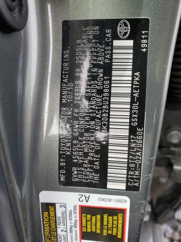 Photo 12 from auction – 2011 TOYOTA AVALON BAS with VIN 4T1BK3DB2BU398061