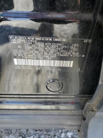 Photo 13 from auction – 2013 TOYOTA RAV4 XLE with VIN 2T3WFREV4DW014289
