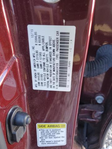 Photo 13 from auction – 2016 ACURA TLX TECH with VIN 19UUB1F56GA004709