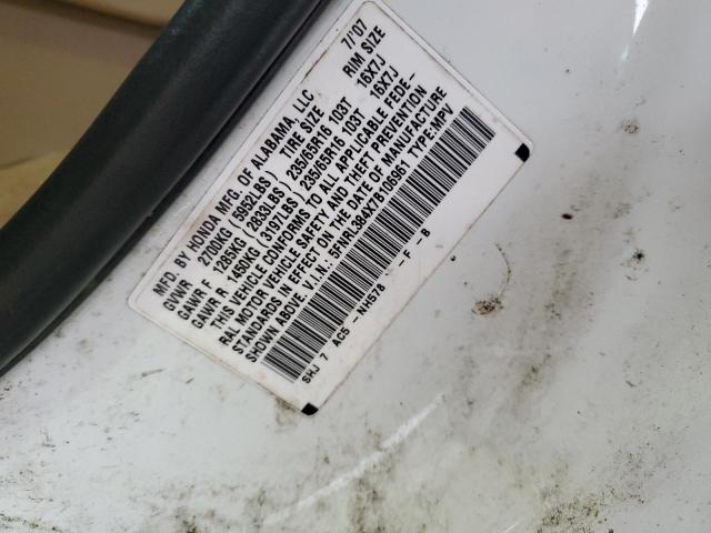 Photo 14 from auction – 2007 HONDA ODYSSEY EX with VIN 5FNRL384X7B106961