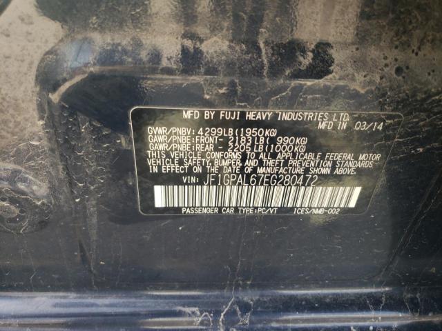 Photo 13 from auction – 2014 SUBARU IMPREZA SP with VIN JF1GPAL67EG280472