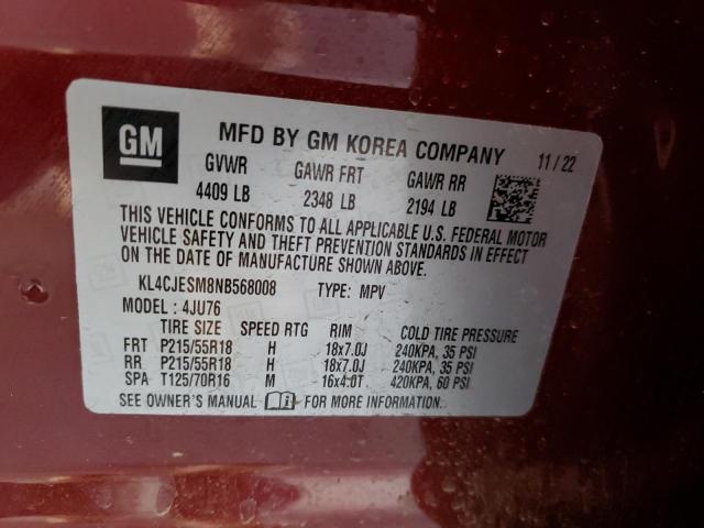 Photo 13 from auction – 2022 BUICK ENCORE PRE with VIN KL4CJESM8NB568008