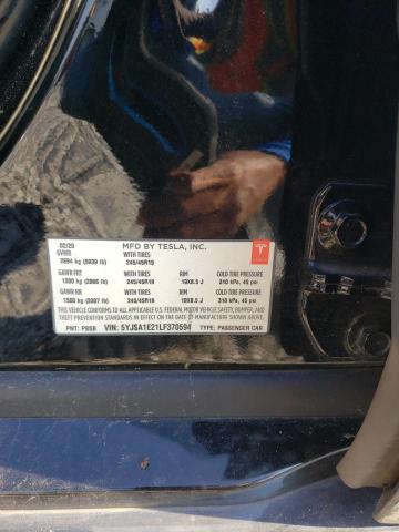 Photo 12 from auction – 2020 TESLA MODEL S with VIN 5YJSA1E21LF370594