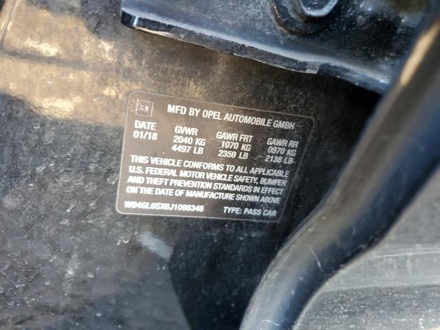 Photo 12 from auction – 2018 BUICK REGAL PREF with VIN W04GL6SX6J1098346