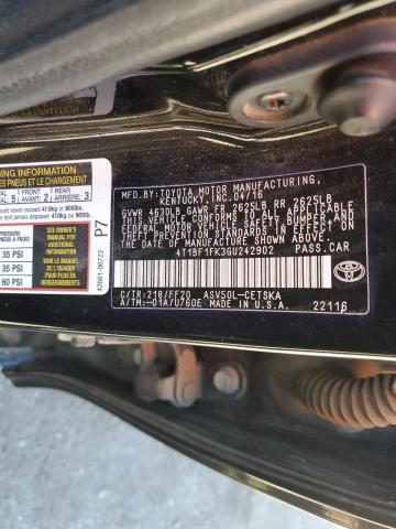 Photo 12 from auction – 2016 TOYOTA CAMRY LE with VIN 4T1BF1FK3GU242902