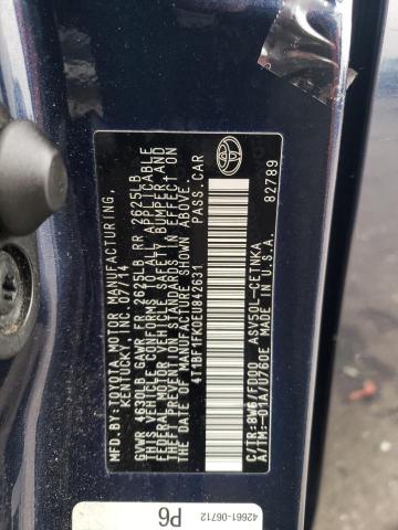Photo 12 from auction – 2014 TOYOTA CAMRY L with VIN 4T1BF1FK0EU842631