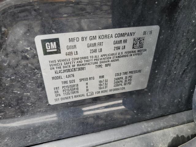 Photo 13 from auction – 2016 BUICK ENCORE PRE with VIN KL4CJHSB3GB736981