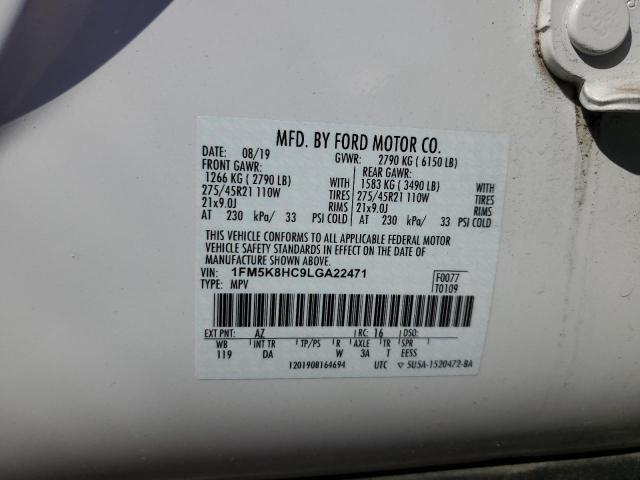 Photo 13 from auction – 2020 FORD EXPLORER P with VIN 1FM5K8HC9LGA22471